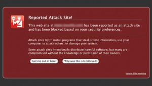 reported attack site